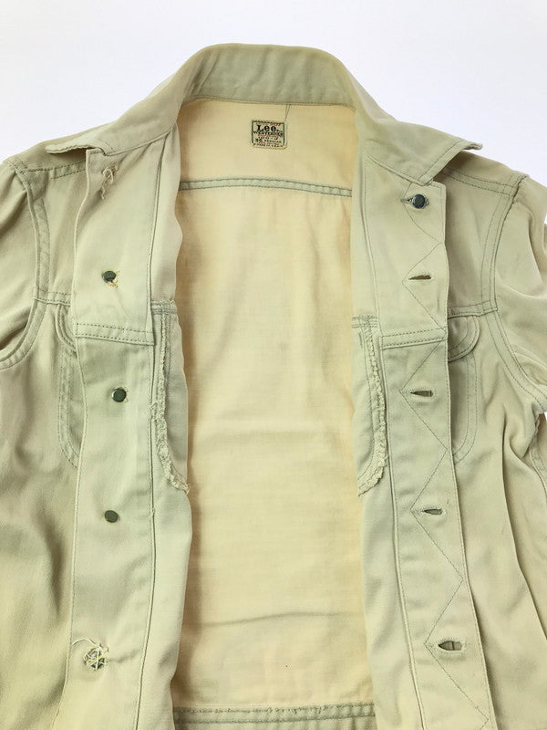 【ジャンク品】【メンズ】 LEE リー 60～70's 100-J WESTERNER JACKET 60～70年代 ウエスターナー ジャケット ライトアウター 146-260829-rt-04-tagh サイズ：36 カラー：ホワイト 万代Net店