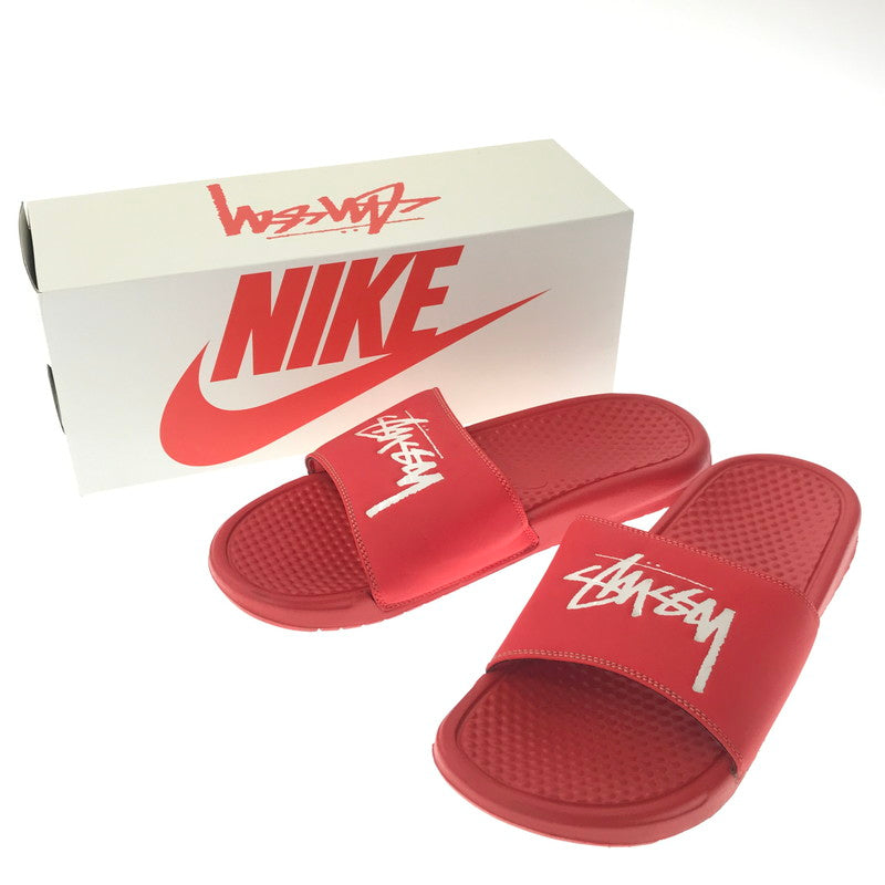 【中古品】【メンズ】 NIKE ナイキ× STUSSY ステューシー BENASSI SLIDE CW2787-600 ベナッシ スライド スニーカー 靴 160-260902-na-08-tagh サイズ：28cm US 10 カラー：HABANERD RED/WHITE 万代Net店