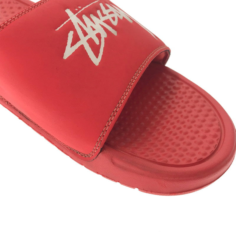 【中古品】【メンズ】 NIKE ナイキ× STUSSY ステューシー BENASSI SLIDE CW2787-600 ベナッシ スライド スニーカー 靴 160-260902-na-08-tagh サイズ：28cm US 10 カラー：HABANERD RED/WHITE 万代Net店
