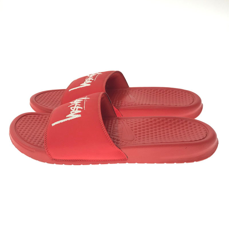 【中古品】【メンズ】 NIKE ナイキ× STUSSY ステューシー BENASSI SLIDE CW2787-600 ベナッシ スライド スニーカー 靴 160-260902-na-08-tagh サイズ：28cm US 10 カラー：HABANERD RED/WHITE 万代Net店