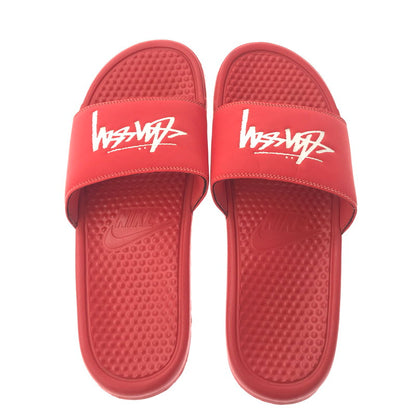 【中古品】【メンズ】 NIKE ナイキ× STUSSY ステューシー BENASSI SLIDE CW2787-600 ベナッシ スライド スニーカー 靴 160-260902-na-08-tagh サイズ：28cm US 10 カラー：HABANERD RED/WHITE 万代Net店