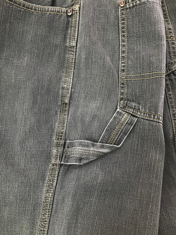 【中古品】【メンズ】 ECKO UNLTD エコー アンリミテッド BAGGY CARPENTER BLACK DENIM PANTS バギー カーペンター ブラック デニム パンツ ジーンズ 153-260829-rt-08-tagh サイズ：40 カラー：ブラック 万代Net店