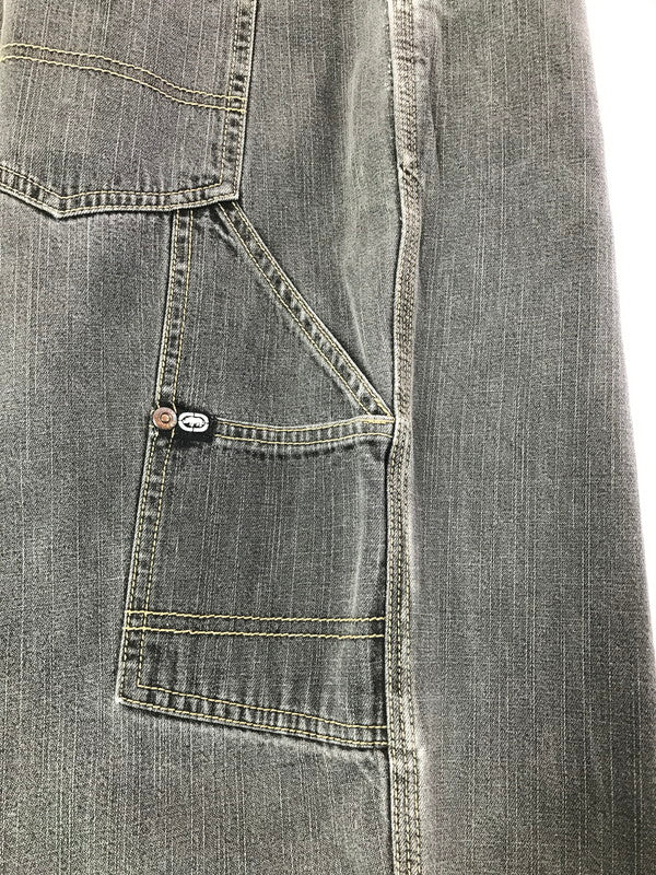 【中古品】【メンズ】 ECKO UNLTD エコー アンリミテッド BAGGY CARPENTER BLACK DENIM PANTS バギー カーペンター ブラック デニム パンツ ジーンズ 153-260829-rt-08-tagh サイズ：40 カラー：ブラック 万代Net店
