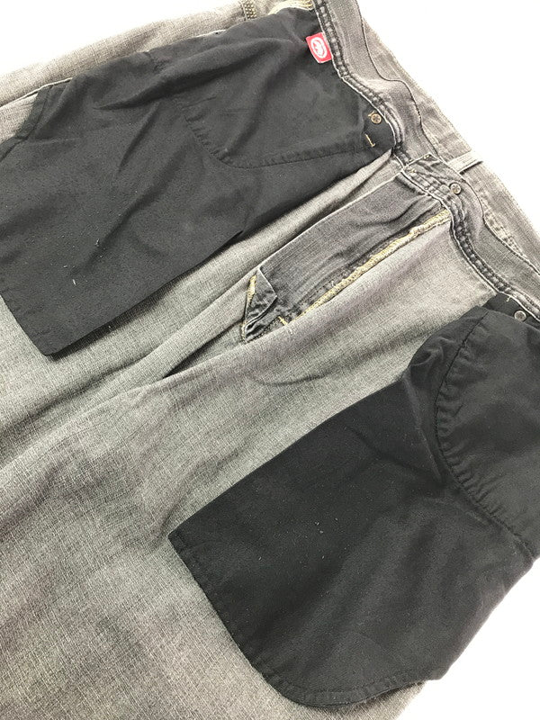 【中古品】【メンズ】 ECKO UNLTD エコー アンリミテッド BAGGY CARPENTER BLACK DENIM PANTS バギー カーペンター ブラック デニム パンツ ジーンズ 153-260829-rt-08-tagh サイズ：40 カラー：ブラック 万代Net店