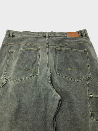 【中古品】【メンズ】 ECKO UNLTD エコー アンリミテッド BAGGY CARPENTER BLACK DENIM PANTS バギー カーペンター ブラック デニム パンツ ジーンズ 153-260829-rt-08-tagh サイズ：40 カラー：ブラック 万代Net店
