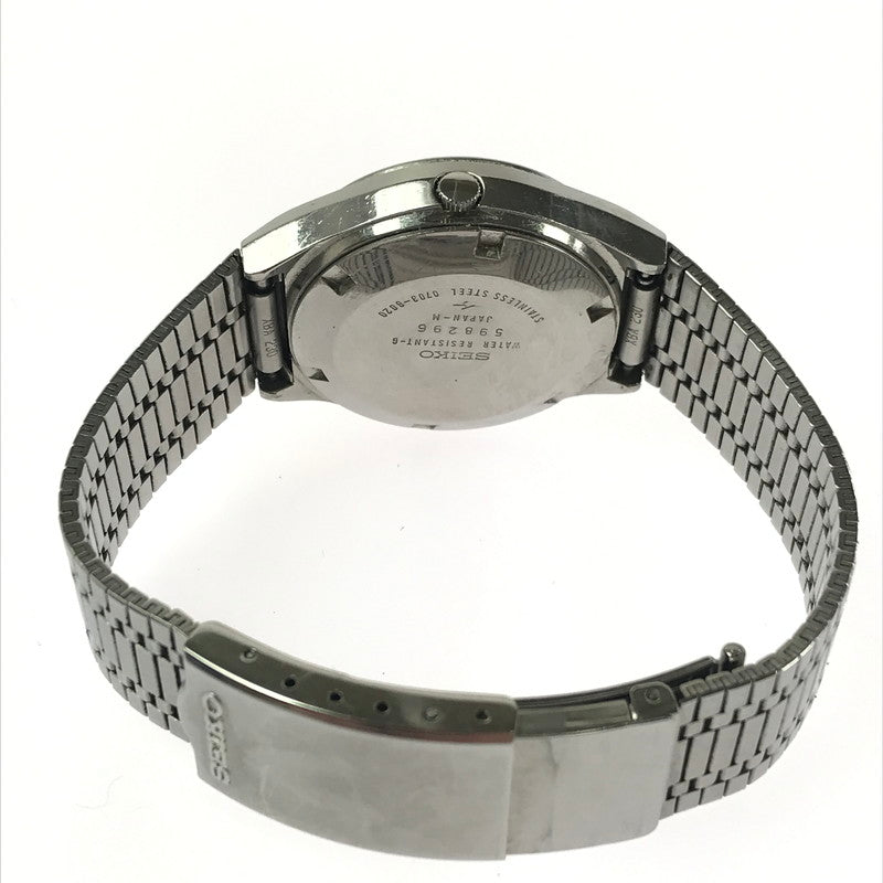 【現状渡し品】【メンズ】 SEIKO セイコー ELNIX 0703-8020 エルニクス 腕時計 197-260912-na-08-tagh カラー：シルバー 万代Net店