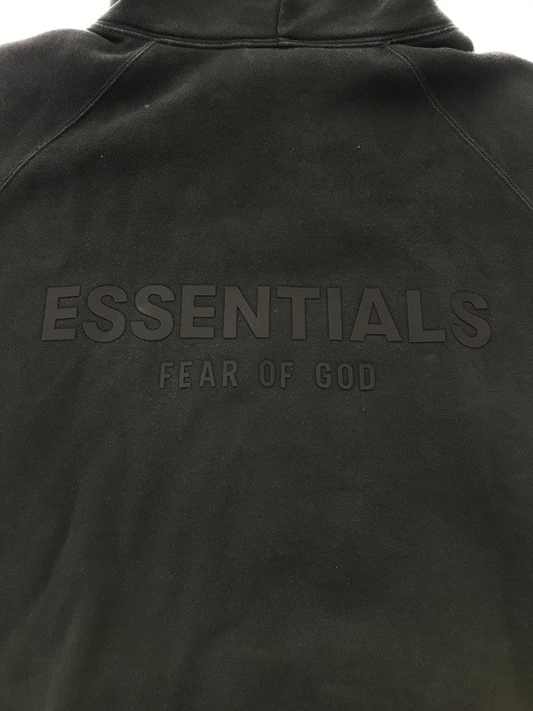 【中古品】【メンズ】 FOG ESSENTIALS フィア オブ ゴッド エッセンシャルズ BACK RUBBER LOGO HOODIE バック ラバー ロゴ フーディー パーカー 142-260829-rt-36-tagh サイズ：XL カラー：ブラック 万代Net店