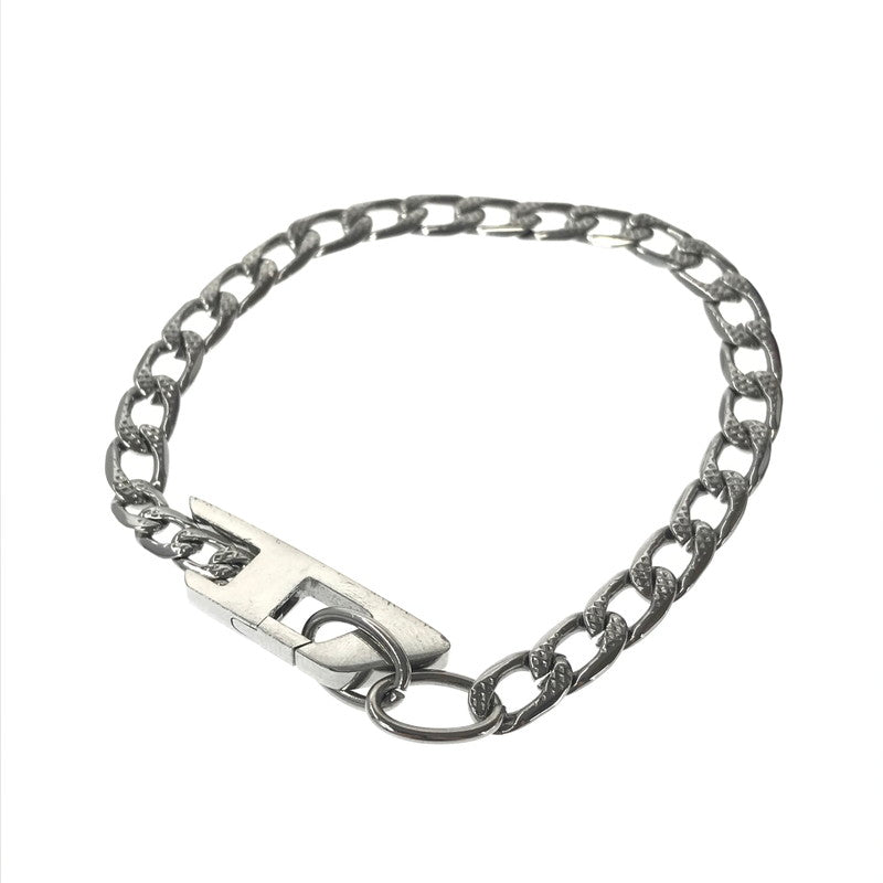 【中古品】【メンズ】 DIESEL ディーゼル DX1496040 D LOGO STAINLESS STEEL CHAIN BRACELET ロゴ ステンレススチール チェーン ブレスレット アクセサリー 192-260907-na-01-tagh カラー：シルバー 万代Net店