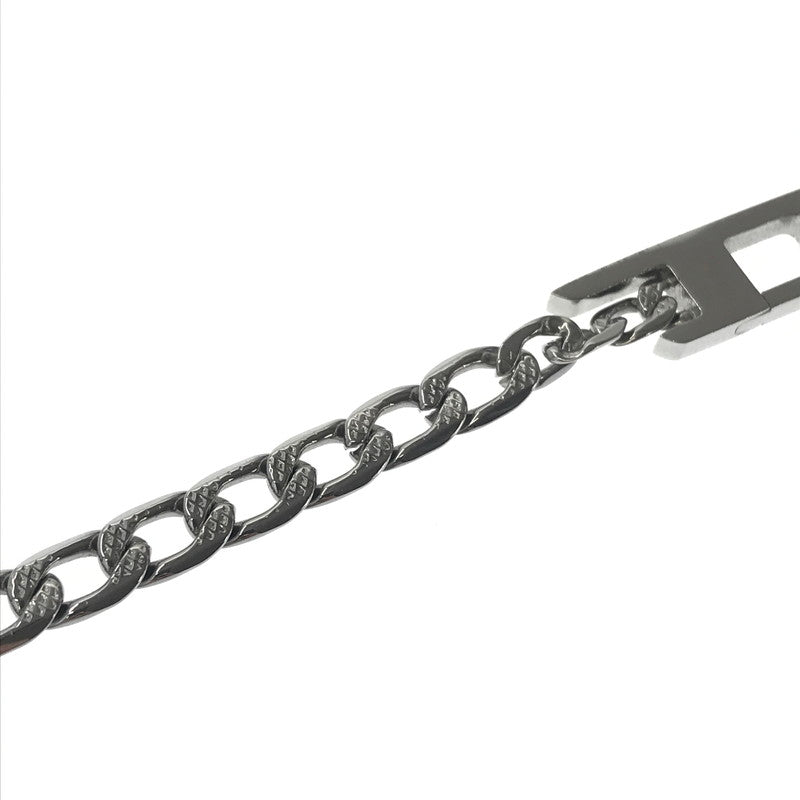 【中古品】【メンズ】 DIESEL ディーゼル DX1496040 D LOGO STAINLESS STEEL CHAIN BRACELET ロゴ ステンレススチール チェーン ブレスレット アクセサリー 192-260907-na-01-tagh カラー：シルバー 万代Net店