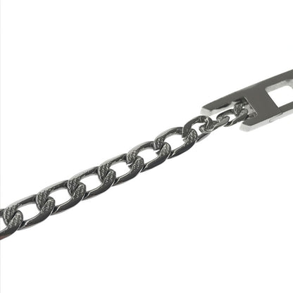 【中古品】【メンズ】 DIESEL ディーゼル DX1496040 D LOGO STAINLESS STEEL CHAIN BRACELET ロゴ ステンレススチール チェーン ブレスレット アクセサリー 192-260907-na-01-tagh カラー：シルバー 万代Net店