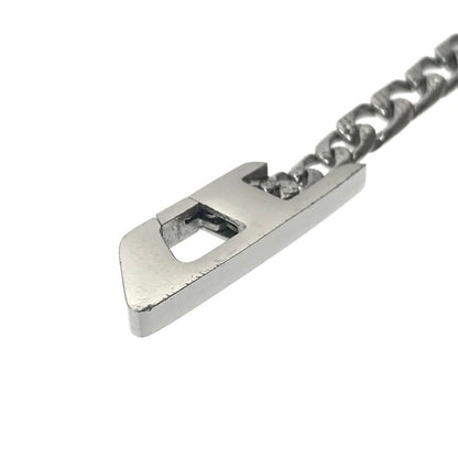 【中古品】【メンズ】 DIESEL ディーゼル DX1496040 D LOGO STAINLESS STEEL CHAIN BRACELET ロゴ ステンレススチール チェーン ブレスレット アクセサリー 192-260907-na-01-tagh カラー：シルバー 万代Net店