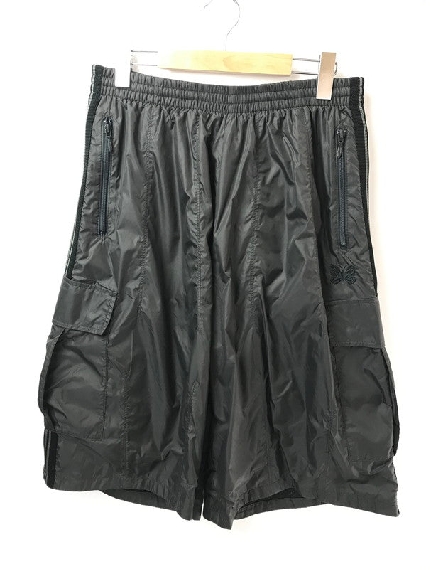 【中古品】【メンズ】 NEEDLES ニードルス H.D. NYLON TRACK SHORTS CHARCOAL SX1651 ナイロン トラック ショートパンツ ボトムス 151-260829-rt-33-tagh サイズ：S カラー：チャコール 万代Net店