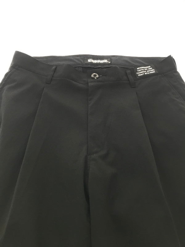 【中古品】【メンズ】 NEIGHBORHOOD ネイバーフッド TUCK E-PT BLACK 221AQNH-PTM03 タック パンツ ボトムス 153-260829-rt-40-tagh サイズ：M カラー：ブラック 万代Net店