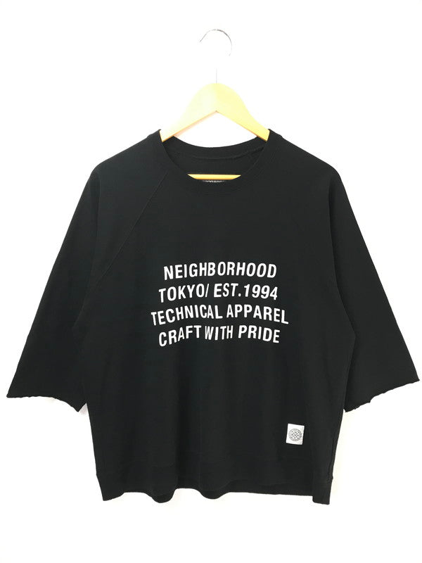 【中古品】【メンズ】 NEIGHBORHOOD ネイバーフッド 20SS 201UNNH-CSM04 BD C-CREW . 3Q ラグラン スリーブ 7分丈 カットソー トップス 142-260829-rt-37-tagh サイズ：S カラー：ブラック 万代Net店