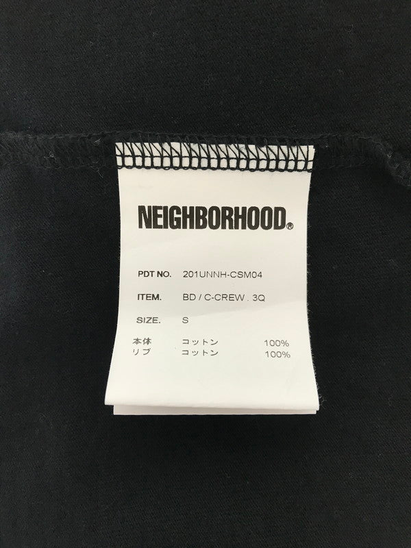 【中古品】【メンズ】 NEIGHBORHOOD ネイバーフッド 20SS 201UNNH-CSM04 BD C-CREW . 3Q ラグラン スリーブ 7分丈 カットソー トップス 142-260829-rt-37-tagh サイズ：S カラー：ブラック 万代Net店