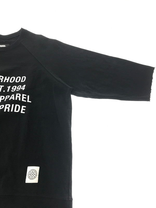 【中古品】【メンズ】 NEIGHBORHOOD ネイバーフッド 20SS 201UNNH-CSM04 BD C-CREW . 3Q ラグラン スリーブ 7分丈 カットソー トップス 142-260829-rt-37-tagh サイズ：S カラー：ブラック 万代Net店