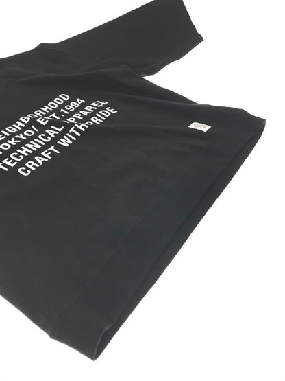 【中古品】【メンズ】 NEIGHBORHOOD ネイバーフッド 20SS 201UNNH-CSM04 BD C-CREW . 3Q ラグラン スリーブ 7分丈 カットソー トップス 142-260829-rt-37-tagh サイズ：S カラー：ブラック 万代Net店