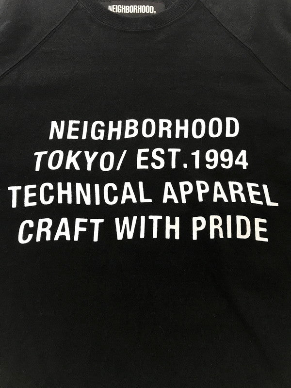 【中古品】【メンズ】 NEIGHBORHOOD ネイバーフッド 20SS 201UNNH-CSM04 BD C-CREW . 3Q ラグラン スリーブ 7分丈 カットソー トップス 142-260829-rt-37-tagh サイズ：S カラー：ブラック 万代Net店