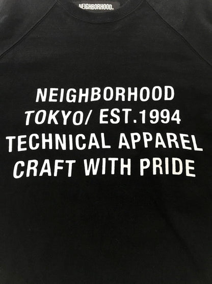【中古品】【メンズ】 NEIGHBORHOOD ネイバーフッド 20SS 201UNNH-CSM04 BD C-CREW . 3Q ラグラン スリーブ 7分丈 カットソー トップス 142-260829-rt-37-tagh サイズ：S カラー：ブラック 万代Net店