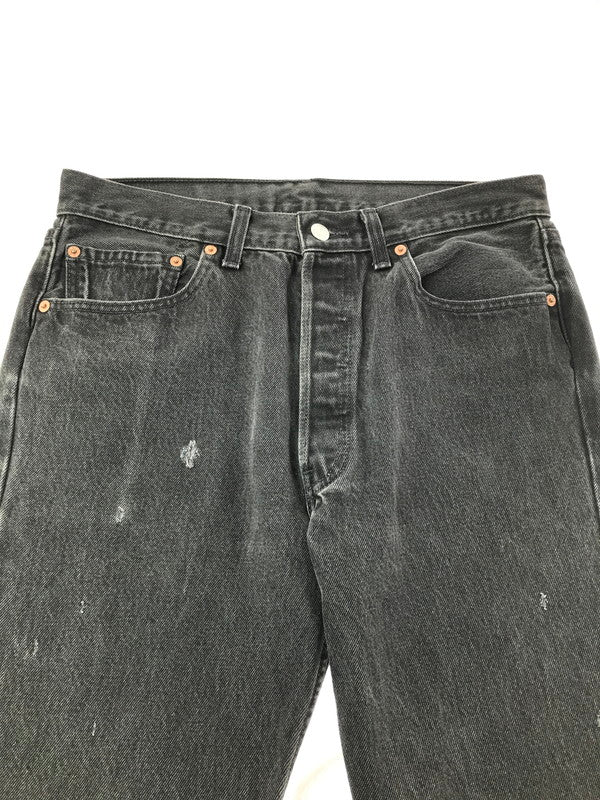 【中古品】【メンズ】 LEVI'S リーバイス 501 BLACK DENIM PANTS ボタン裏217 501 ブラック デニム パンツ ボトムス 157-260829-rt-50-tagh サイズ：不明 下記参照 カラー：インディゴ 万代Net店