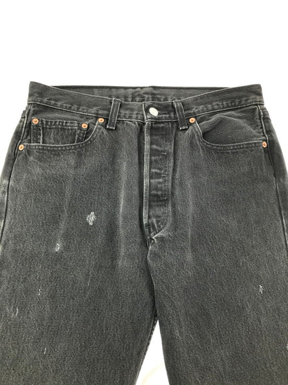 【中古品】【メンズ】 LEVI'S リーバイス 501 BLACK DENIM PANTS ボタン裏217 501 ブラック デニム パンツ ボトムス 157-260829-rt-50-tagh サイズ：不明 下記参照 カラー：インディゴ 万代Net店
