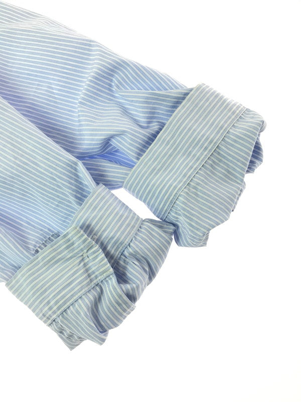 【中古品】【メンズ】 ATON エイトン LS STRIPE SHIRT BLUE 70193402 長袖ストライプシャツ リアルスタンダード トップス 140-260830-su-06-tagh サイズ：6 カラー：ブルー 万代Net店