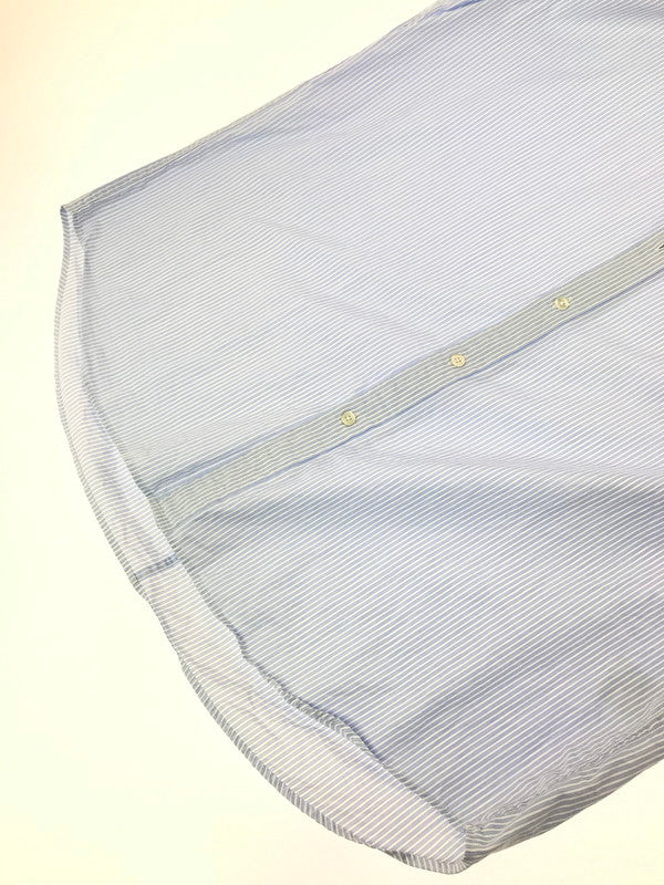 【中古品】【メンズ】 ATON エイトン LS STRIPE SHIRT BLUE 70193402 長袖ストライプシャツ リアルスタンダード トップス 140-260830-su-06-tagh サイズ：6 カラー：ブルー 万代Net店