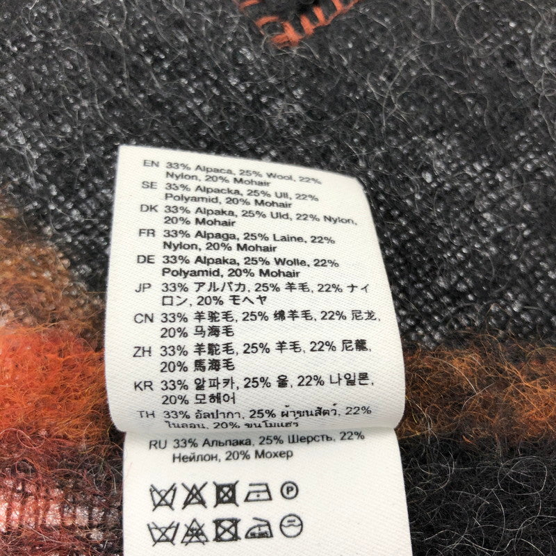 【中古品】【メンズ】 ACNE STUDIOS アクネストゥディオズ ALPACA WOOL MOHAIR MUFFLER CA0290 イタリア製 アルパカ ウール モヘア マフラー 183-260912-rt-08-tagh カラー：ブラック/オレンジ 万代Net店