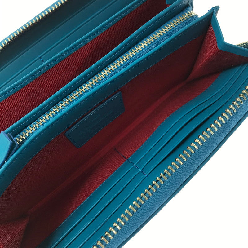 【中古美品】【レディース】 VIVIENNE WESTWOOD ヴィヴィアンウエストウッド TARTAN CHECK ZIP ROUND WALLET タータンチェック ラウンド ファスナー ウォレット 長財布 200-260908-na-16-tagh カラー：レッド/ブルー 万代Net店