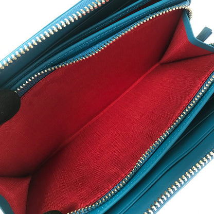 【中古美品】【レディース】 VIVIENNE WESTWOOD ヴィヴィアンウエストウッド TARTAN CHECK ZIP ROUND WALLET タータンチェック ラウンド ファスナー ウォレット 長財布 200-260908-na-16-tagh カラー：レッド/ブルー 万代Net店