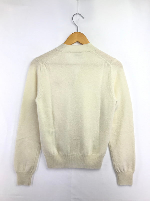 【中古品】【レディース】 PLAY COMME DES GARCONS プレイコムデギャルソン PINK HEART CARDIGAN AX-N099 AD2026 ピンクハートカーディガン 168-260830-su-01-tagh サイズ：XXS カラー：ナチュラルカラー 万代Net店