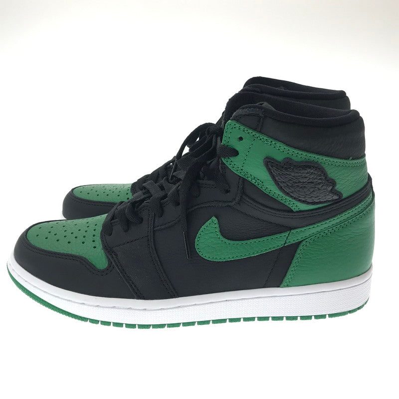【中古品】【メンズ】 NIKE ナイキ AIR JORDAN 1 RETRO HIGH OG 555088-030 エアジョーダン 1 レトロ ハイ スニーカー 靴 160-260902-na-01-tagh サイズ：27cm US 9 カラー：BLACK/PINE GREEN-WHITE-GYM RED 万代Net店