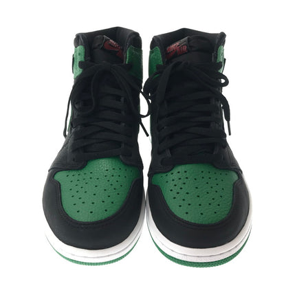 【中古品】【メンズ】 NIKE ナイキ AIR JORDAN 1 RETRO HIGH OG 555088-030 エアジョーダン 1 レトロ ハイ スニーカー 靴 160-260902-na-01-tagh サイズ：27cm US 9 カラー：BLACK/PINE GREEN-WHITE-GYM RED 万代Net店