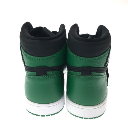 【中古品】【メンズ】 NIKE ナイキ AIR JORDAN 1 RETRO HIGH OG 555088-030 エアジョーダン 1 レトロ ハイ スニーカー 靴 160-260902-na-01-tagh サイズ：27cm US 9 カラー：BLACK/PINE GREEN-WHITE-GYM RED 万代Net店