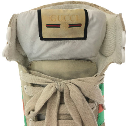 【中古品】【メンズ】 GUCCI グッチ SCREENER GG HIGH-TOP SNEAKER 563730 9Y9P0 9661 スクリーナー ジージー 杯トップ スニーカー 183-260904-rt-21-tagh サイズ：9.5 カラー：ベージュ 万代Net店
