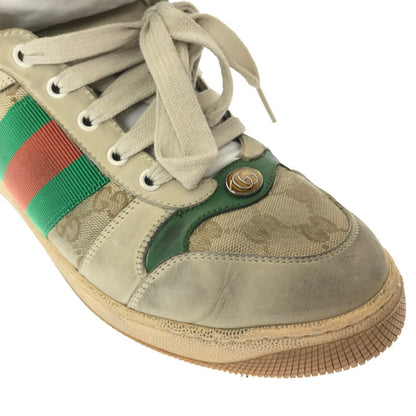 【中古品】【メンズ】 GUCCI グッチ SCREENER GG HIGH-TOP SNEAKER 563730 9Y9P0 9661 スクリーナー ジージー 杯トップ スニーカー 183-260904-rt-21-tagh サイズ：9.5 カラー：ベージュ 万代Net店