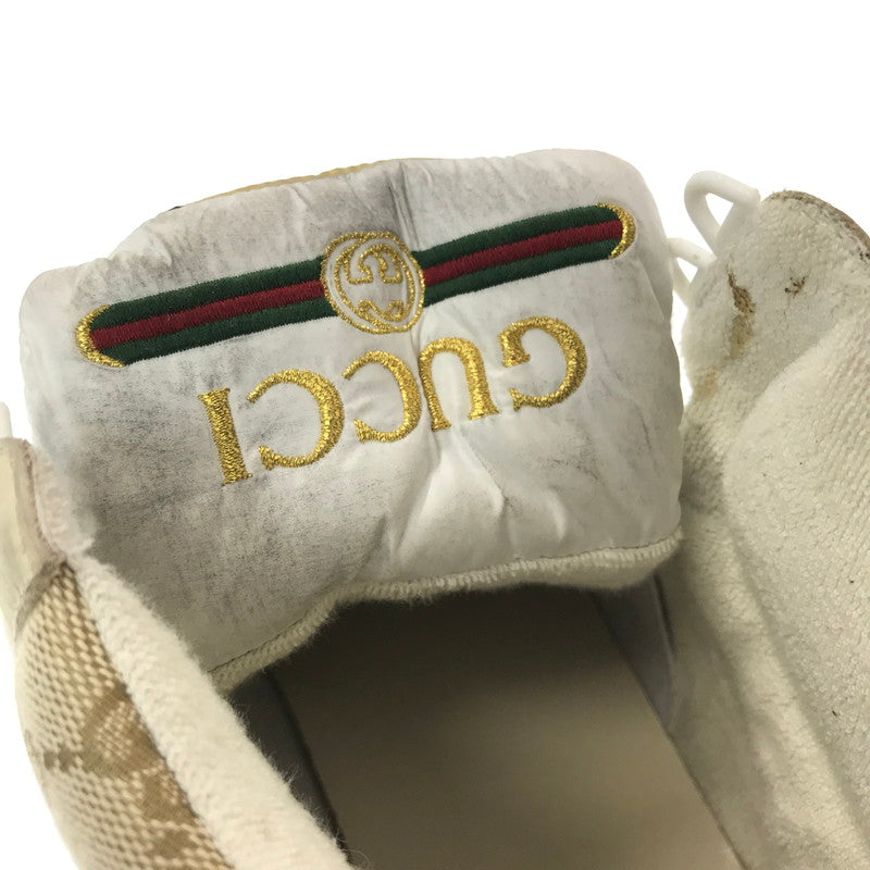 【中古品】【メンズ】 GUCCI グッチ SCREENER GG HIGH-TOP SNEAKER 563730 9Y9P0 9661 スクリーナー ジージー 杯トップ スニーカー 183-260904-rt-21-tagh サイズ：9.5 カラー：ベージュ 万代Net店
