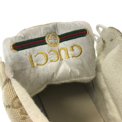 【中古品】【メンズ】 GUCCI グッチ SCREENER GG HIGH-TOP SNEAKER 563730 9Y9P0 9661 スクリーナー ジージー 杯トップ スニーカー 183-260904-rt-21-tagh サイズ：9.5 カラー：ベージュ 万代Net店