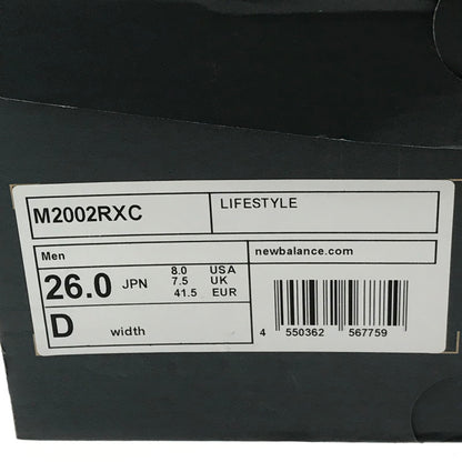 【現状渡し品】【メンズ】 NEW BALANCE ニューバランス M2002RXC スニーカー 靴 162-260902-na-10-tagh サイズ：26cm US 8 カラー：グレー系 万代Net店