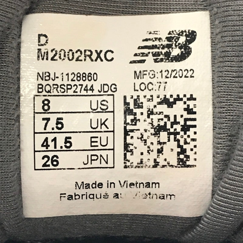 【現状渡し品】【メンズ】 NEW BALANCE ニューバランス M2002RXC スニーカー 靴 162-260902-na-10-tagh サイズ：26cm US 8 カラー：グレー系 万代Net店
