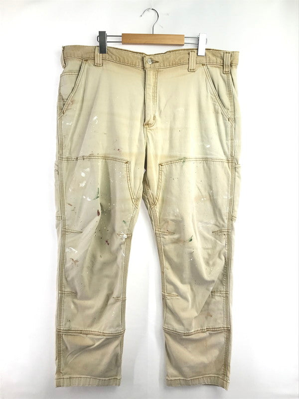 【現状渡し品】【メンズ】 CARHARTT カーハート RELAXED FIT PAINTED DOUBLE KNEE PAINTER PANTS CAMEL 102802-918 ダブルニー ペインター パンツ ボトムス 157-260904-rt-15-tagh サイズ：40×30 カラー：キャメル 万代Net店