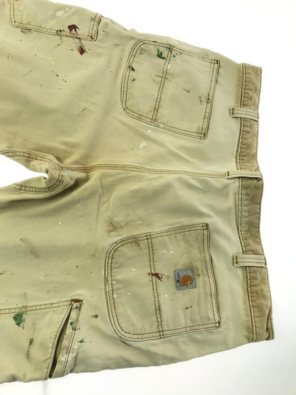 【現状渡し品】【メンズ】 CARHARTT カーハート RELAXED FIT PAINTED DOUBLE KNEE PAINTER PANTS CAMEL 102802-918 ダブルニー ペインター パンツ ボトムス 157-260904-rt-15-tagh サイズ：40×30 カラー：キャメル 万代Net店