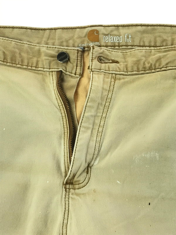 【現状渡し品】【メンズ】 CARHARTT カーハート RELAXED FIT PAINTED DOUBLE KNEE PAINTER PANTS CAMEL 102802-918 ダブルニー ペインター パンツ ボトムス 157-260904-rt-15-tagh サイズ：40×30 カラー：キャメル 万代Net店