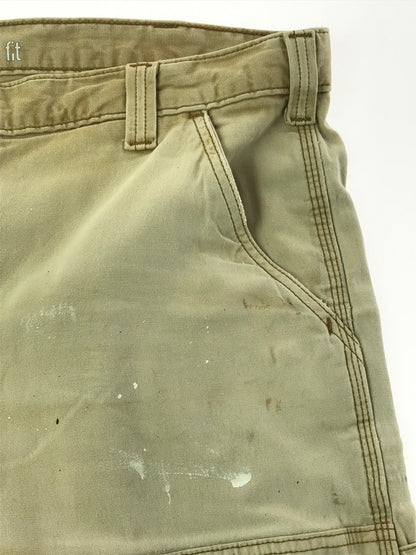【現状渡し品】【メンズ】 CARHARTT カーハート RELAXED FIT PAINTED DOUBLE KNEE PAINTER PANTS CAMEL 102802-918 ダブルニー ペインター パンツ ボトムス 157-260904-rt-15-tagh サイズ：40×30 カラー：キャメル 万代Net店
