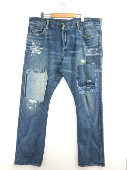 【現状渡し品】【メンズ】 POLO RALPH LAUREN ポロ・ラルフローレン PATCHWORK DENIM PANTS 09832 パッチワーク デニム パンツ ボトムス 158-260904-rt-20-tagh サイズ：40×32 カラー：インディゴ 万代Net店