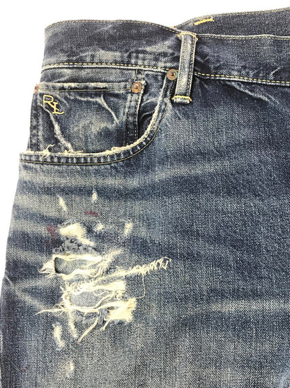 【現状渡し品】【メンズ】 POLO RALPH LAUREN ポロ・ラルフローレン PATCHWORK DENIM PANTS 09832 パッチワーク デニム パンツ ボトムス 158-260904-rt-20-tagh サイズ：40×32 カラー：インディゴ 万代Net店