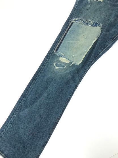 【現状渡し品】【メンズ】 POLO RALPH LAUREN ポロ・ラルフローレン PATCHWORK DENIM PANTS 09832 パッチワーク デニム パンツ ボトムス 158-260904-rt-20-tagh サイズ：40×32 カラー：インディゴ 万代Net店