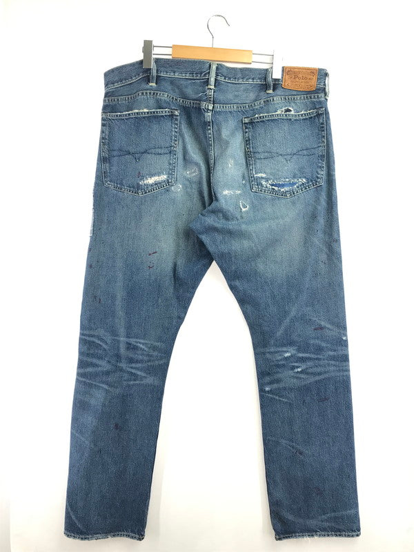 【現状渡し品】【メンズ】 POLO RALPH LAUREN ポロ・ラルフローレン PATCHWORK DENIM PANTS 09832 パッチワーク デニム パンツ ボトムス 158-260904-rt-20-tagh サイズ：40×32 カラー：インディゴ 万代Net店