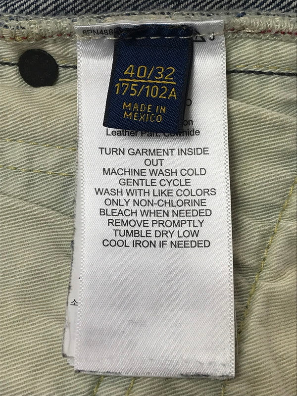 【現状渡し品】【メンズ】 POLO RALPH LAUREN ポロ・ラルフローレン PATCHWORK DENIM PANTS 09832 パッチワーク デニム パンツ ボトムス 158-260904-rt-20-tagh サイズ：40×32 カラー：インディゴ 万代Net店
