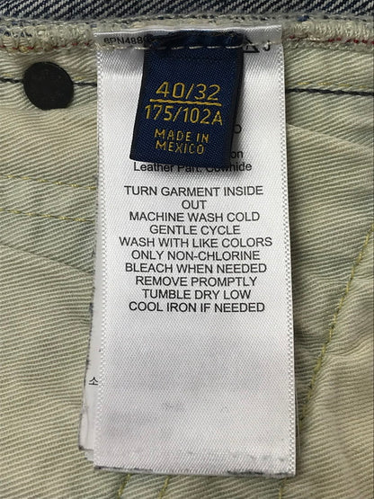【現状渡し品】【メンズ】 POLO RALPH LAUREN ポロ・ラルフローレン PATCHWORK DENIM PANTS 09832 パッチワーク デニム パンツ ボトムス 158-260904-rt-20-tagh サイズ：40×32 カラー：インディゴ 万代Net店